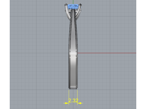 837 Soliter ring 3D-Druckmodell