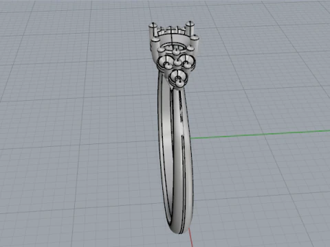 838 Soliter ring 3D Print Model