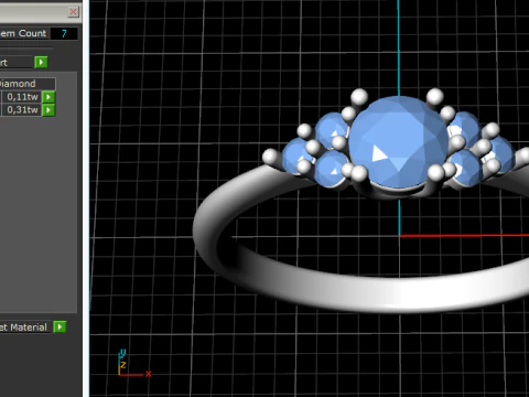 838 Soliter ring 3D Print Model