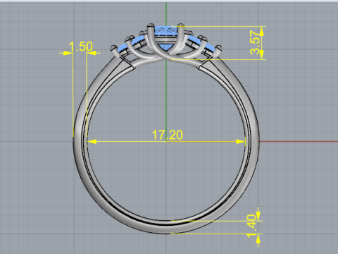 838 Soliter ring Model do druku 3D