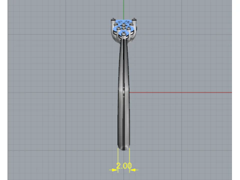 838 Soliter ring 3D Print Model