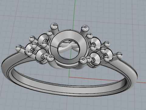 838 Soliter ring Model do druku 3D