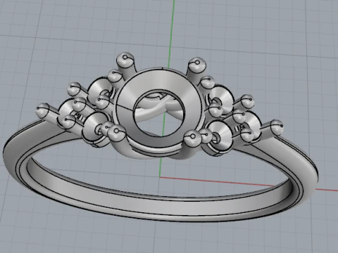 838 Soliter ring 3D Print Model