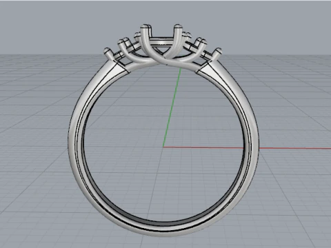 838 Soliter ring 3D Print Model