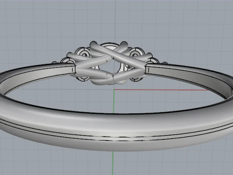 838 Soliter ring 3D Print Model