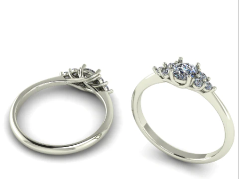 838 Soliter ring 3D Print Model