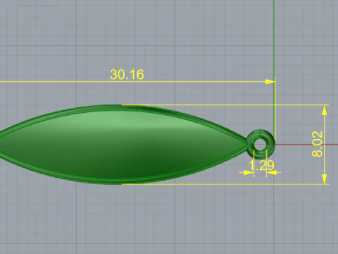 839 Pendant 3D Print Model