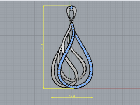 840 Earrings 3D Print Model