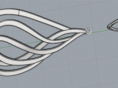 840 Earrings 3D Print Model