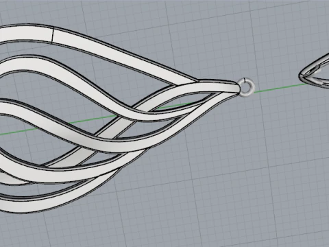 840 orecchini Modello di stampa 3D