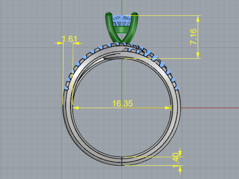 841 Ring 3D Print Model