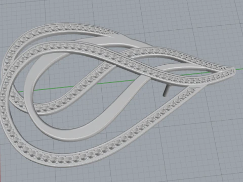 842 Earrings 3D Print Model