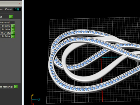842 Earrings 3D Print Model