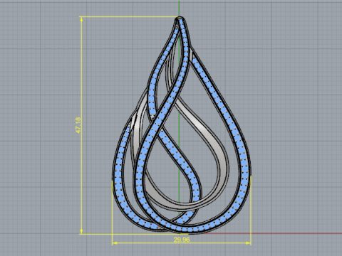842 Earrings Modèles 3D en vedette