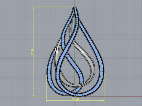 842 Earrings 3D Print Model