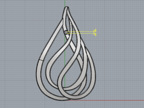 842 Earrings Modèles 3D en vedette