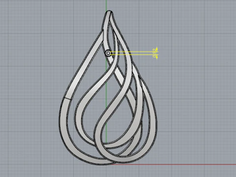 842 Earrings 3D Print Model