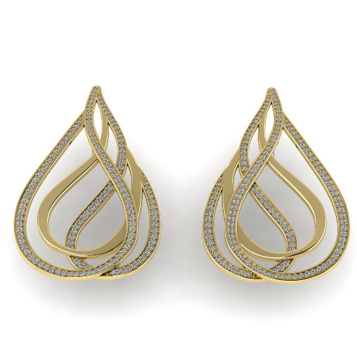 842 Earrings Modèles 3D en vedette .c4d .max .obj .3ds .fbx .stl .blend 