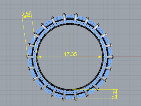 843 Ring Modello di stampa 3D