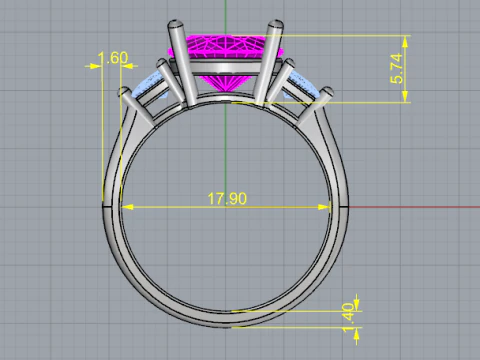 844 Ring 3D Print Model