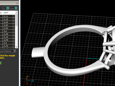 844 Ring 3D Print Model