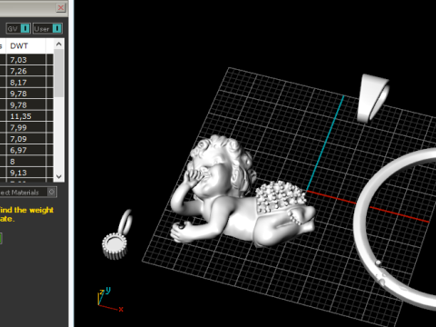 846 Baby Angel Pendant 3D Print Model