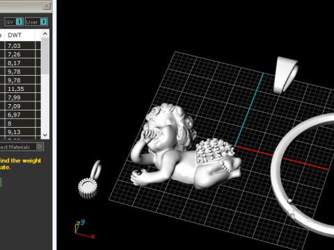 846 Baby Angel Pendant 3D Print Model