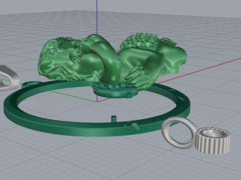 846 Baby Angel Pendant 3D Print Model