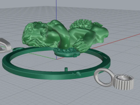 846 Baby Angel Pendant 3D Print Model