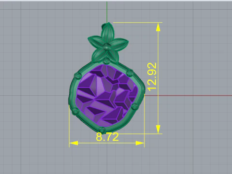 804 Pendant 3D Print Model