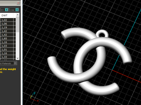 806 Pendant with Chane logo 3D Принт Модель