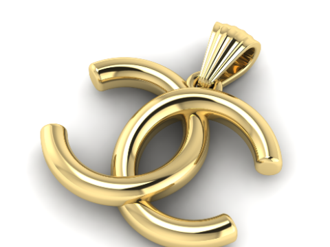 806 Pendant with Chane logo Modelo de impresión 3D
