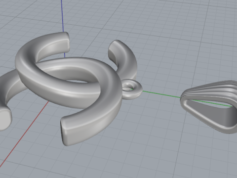 806 Pendant with Chane logo 3D Принт Модель