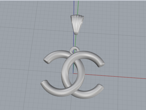 806 Pendant with Chane logo 3D Принт Модель