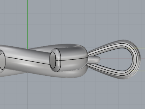 806 Pendant with Chane logo 3D Принт Модель