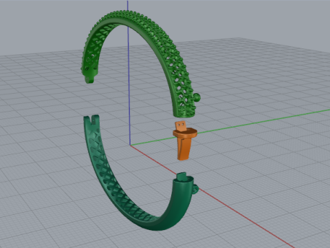 807 Bracelet 3D 打印模型
