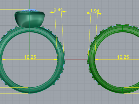808 Rings 3D Принт Модель