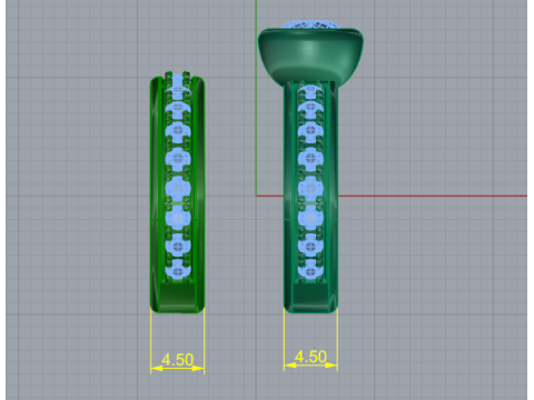 808 Rings 3D Принт Модель