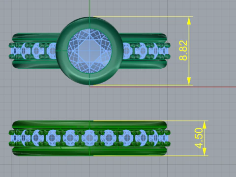 808 Rings 3D Print Model