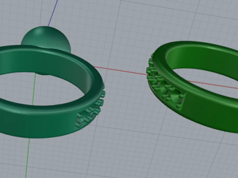 808 Rings 3D Print Model