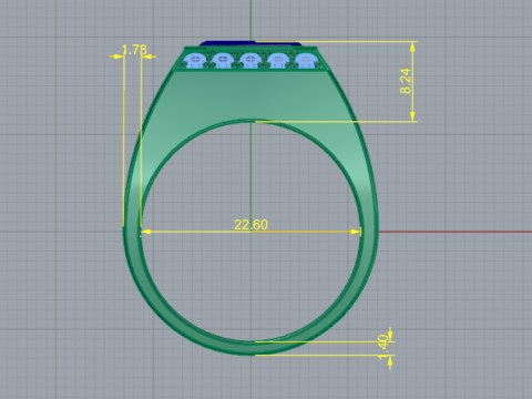 811 Ring 3D Print Model