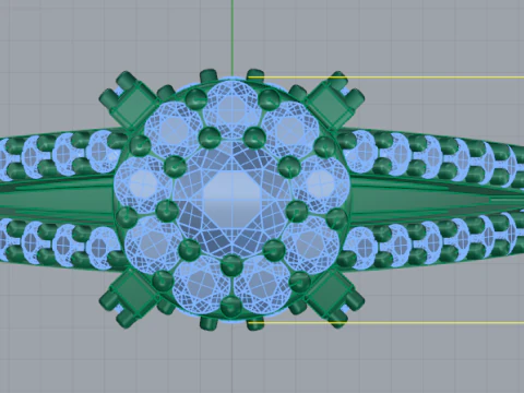 812 Ring 3D Print Model
