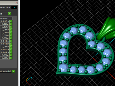 815 Pendant heart Modelo de Impressão 3D