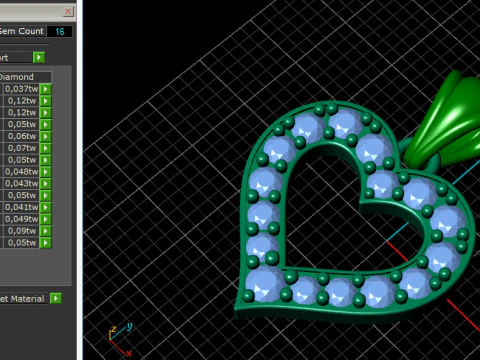 815 Pendant heart 3D Print Model