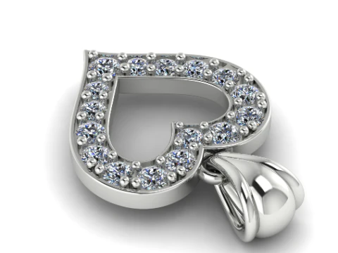 815 Pendant heart 3D Print Model