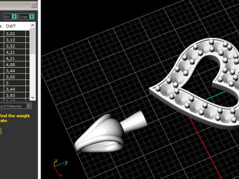 816 Pendant heart Modello di stampa 3D