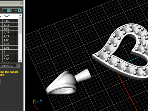 816 Pendant heart 3D Print Model