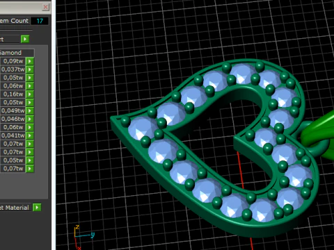 816 Pendant heart 3D Print Model
