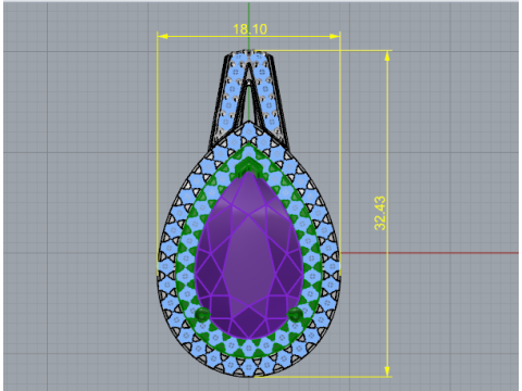817 Pendant Modello di stampa 3D