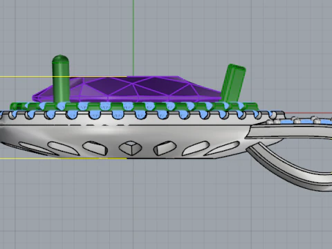 817 Pendant 3D Print Model